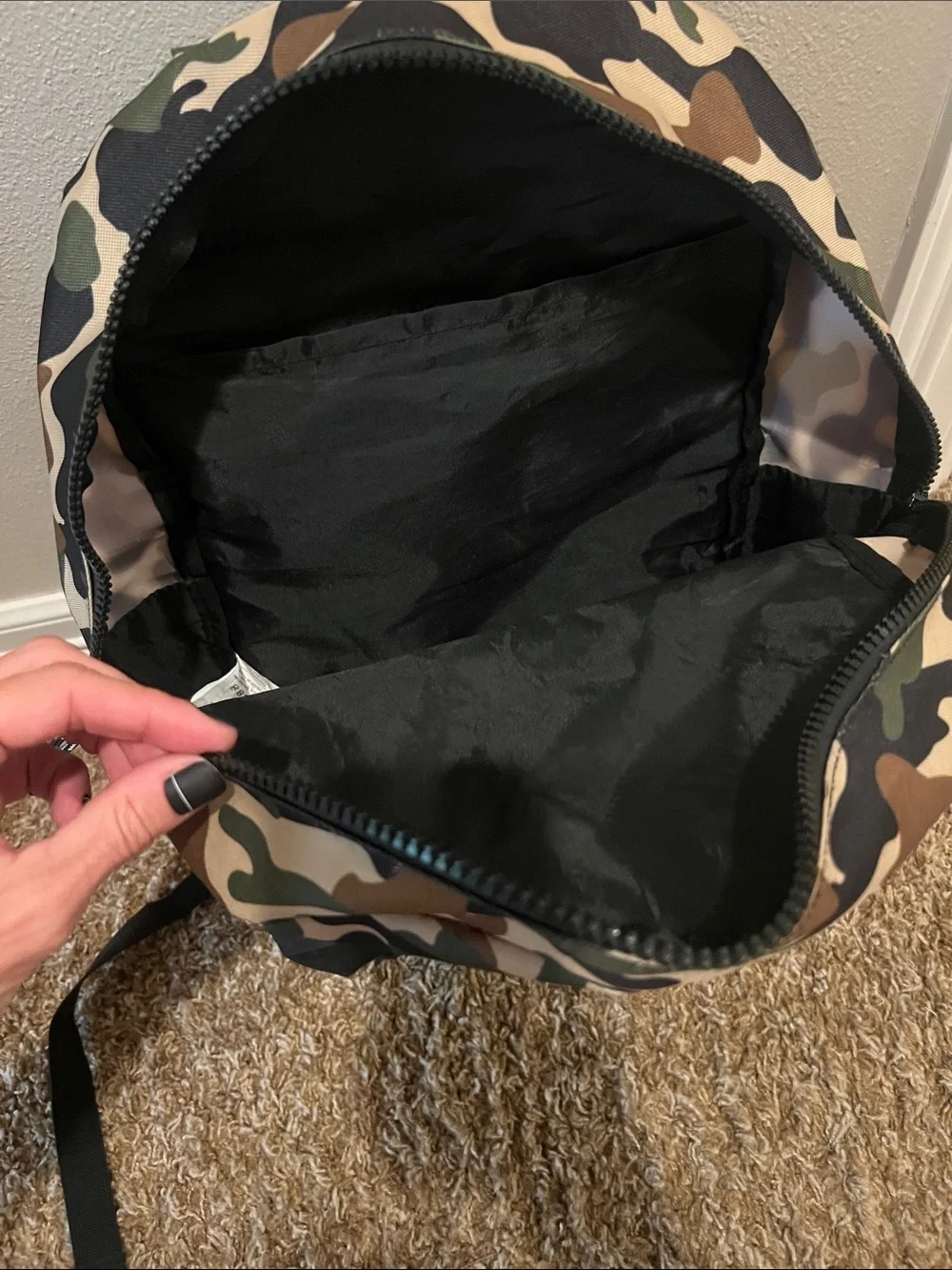 Champion Camo and Black Backpack